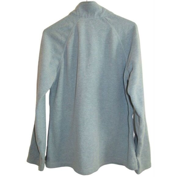 Eddie Bauer Aqua Blue 1/4 Zip Fleece Pullover Sz M‎ - Picture 3 of 4